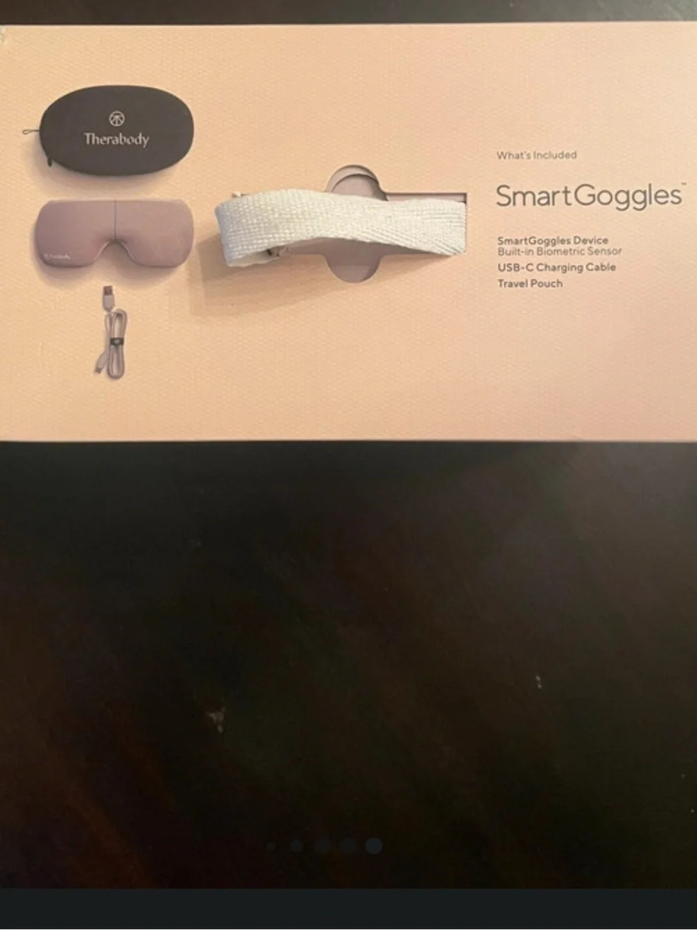 Therabody SmartGoggles In Light Gray Brand New In Box